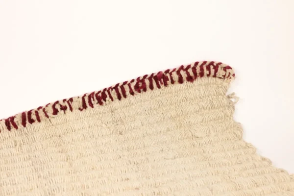 Heritage Comfort Small White Rug with Red Trim - Image 6