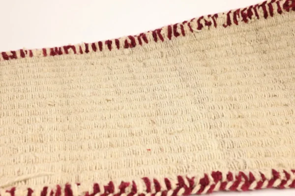 Heritage Comfort Small White Rug with Red Trim - Image 7