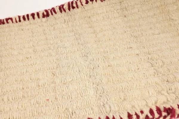 Heritage Comfort Small White Rug with Red Trim - Image 9