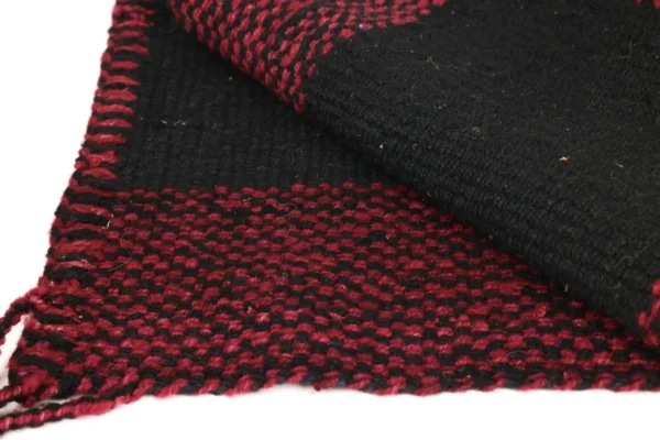 Heritage Comfort Small Black Rug with Red Speckles - Image 5