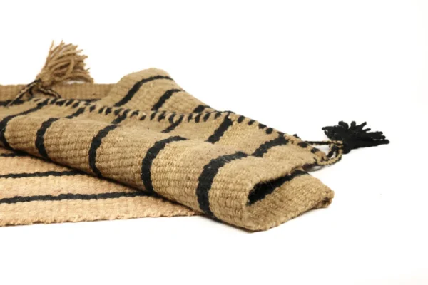 Heritage Comfort Small Cream Rug with Black Stripes - Image 3