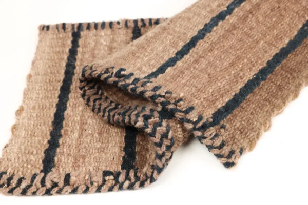 Heritage Comfort Small Brown Rug with Black Stripes - Image 5