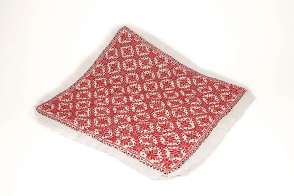 Bedouin Designs Cushion Cover with Red and Blue Embroidery