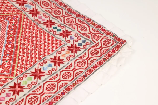 Bedouin Designs Cushion Cover with Red and Blue Embroidery - Image 4