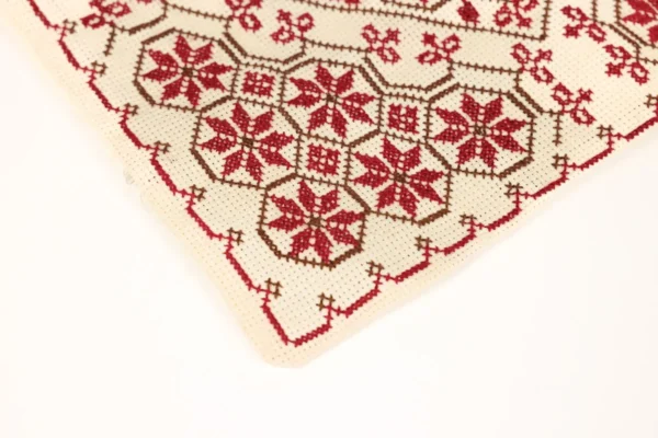 Bedouin Designs Cushion Cover with Red and Brown Detailing - Image 3