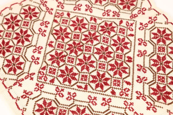 Bedouin Designs Cushion Cover with Red and Brown Detailing - Image 4