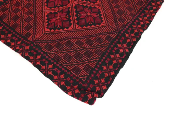 Bedouin Designs Cushion Cover with Black and Red Patterns - Image 2