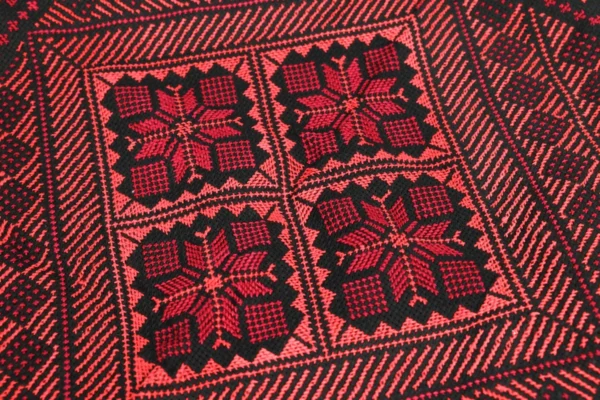 Bedouin Designs Cushion Cover with Black and Red Patterns - Image 3