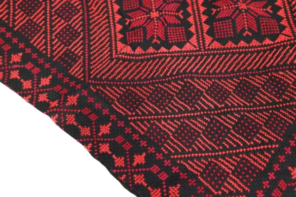 Bedouin Designs Cushion Cover with Black and Red Patterns - Image 4