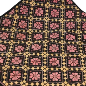 Bedouin Designs Cushion Cover with Pink and Cream Patterns
