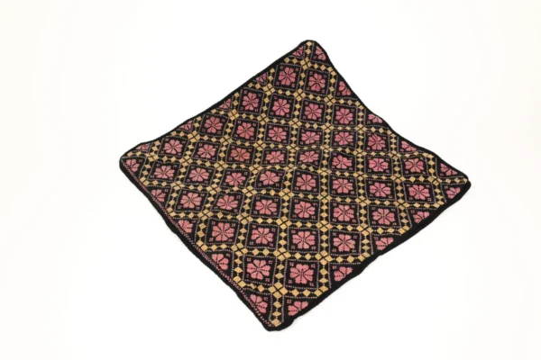 Bedouin Designs Cushion Cover with Pink and Cream Patterns - Image 2