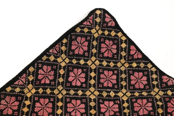 Bedouin Designs Cushion Cover with Pink and Cream Patterns - Image 3