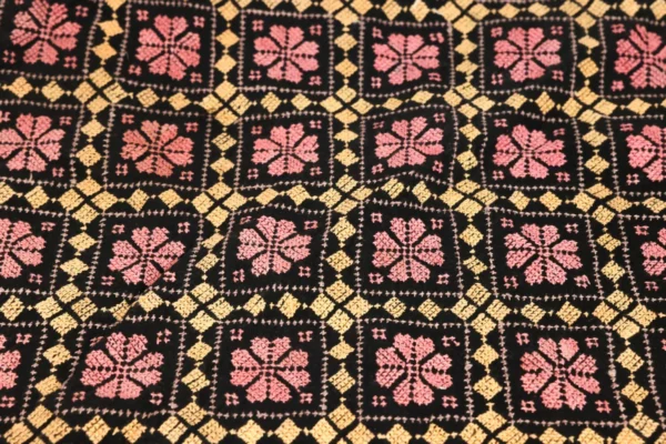 Bedouin Designs Cushion Cover with Pink and Cream Patterns - Image 4