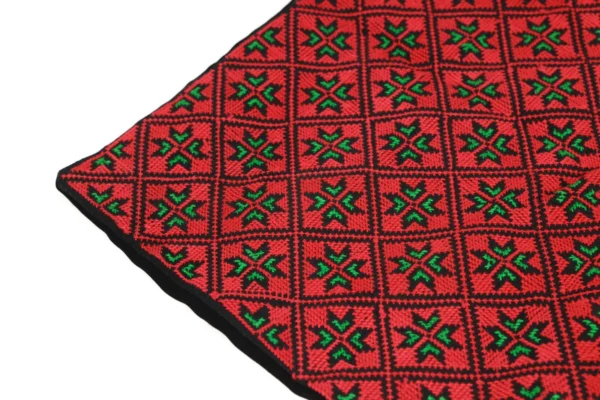 Bedouin Designs Cushion Cover with Black and Green Patterns - Image 3