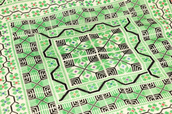 Bedouin Designs Cushion Cover with Green and Black Detailing - Image 3