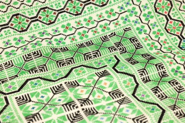Bedouin Designs Cushion Cover with Green and Black Detailing - Image 6