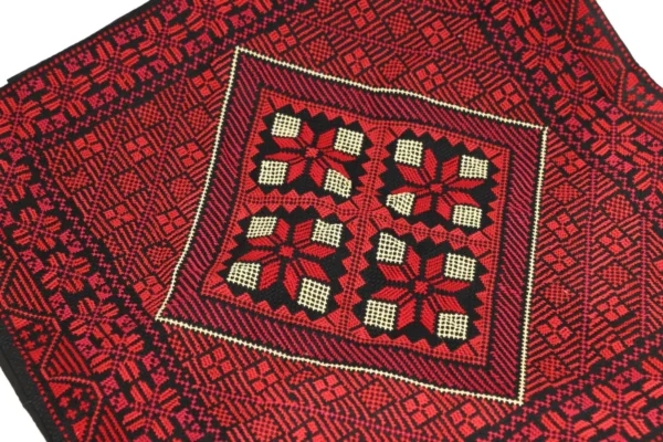 Bedouin Designs Cushion Cover with Black and White Detailing - Image 3