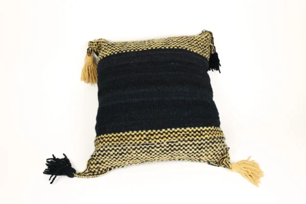 Heritage Comfort Black Cushion Cover with Yellow Speckles