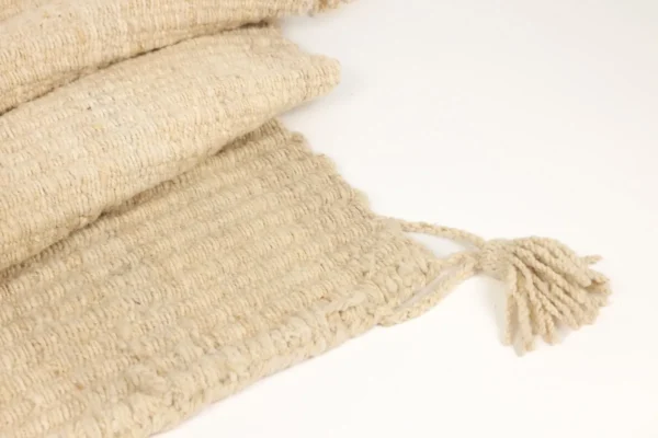 Heritage Comfort Hand-Woven Cream Rug - Image 6