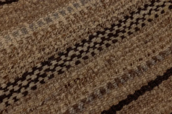 Heritage Comfort Brown Striped Rug - Image 5