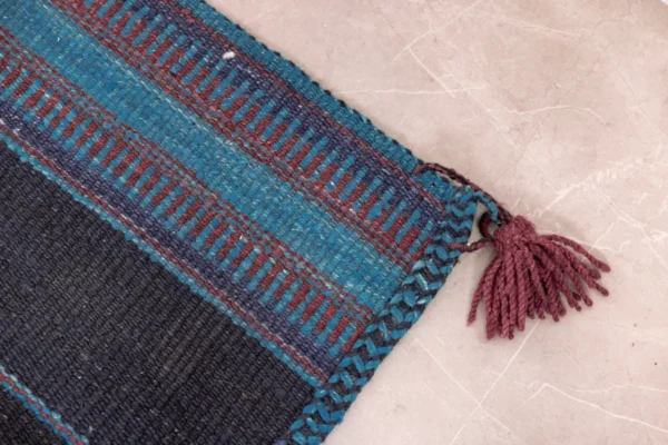 Heritage Comfort Blue Rug with Red and Light Blue Detailing - Image 5