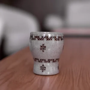Desert Star Grey Mug without Handle in Cross Pattern